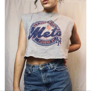 Upcycled NY Mets muscle crop✨